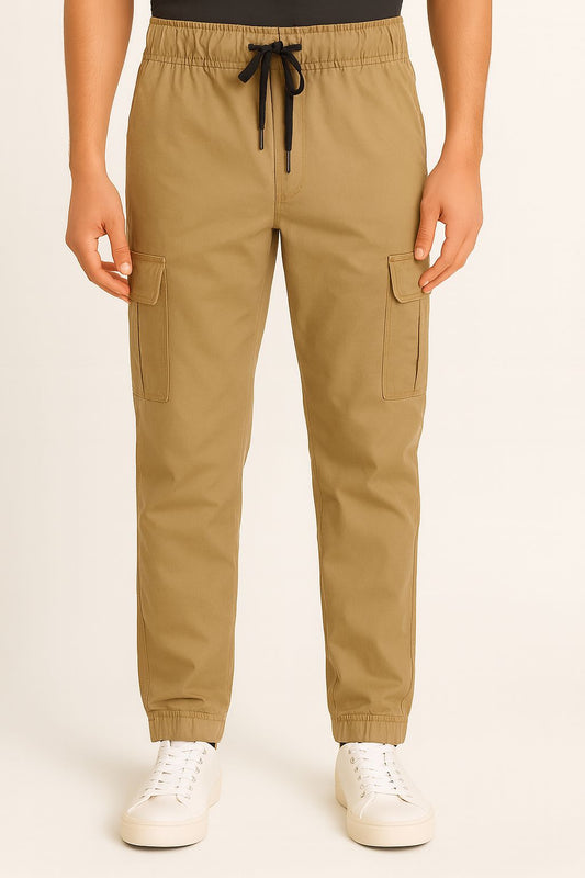 6 Pocket Cargo Pants (Light Brown)