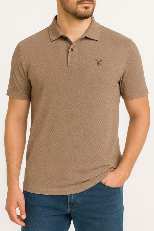 Flex Rib Polo (Brown)