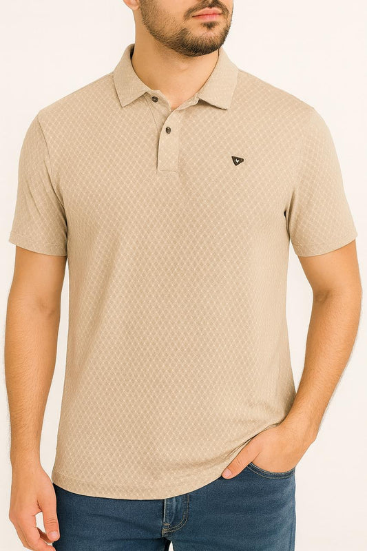 Flex Rib Polo (Light Brown)