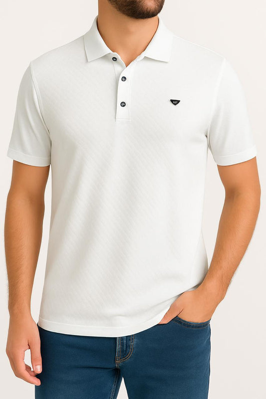 Flex Rib Polo (White)