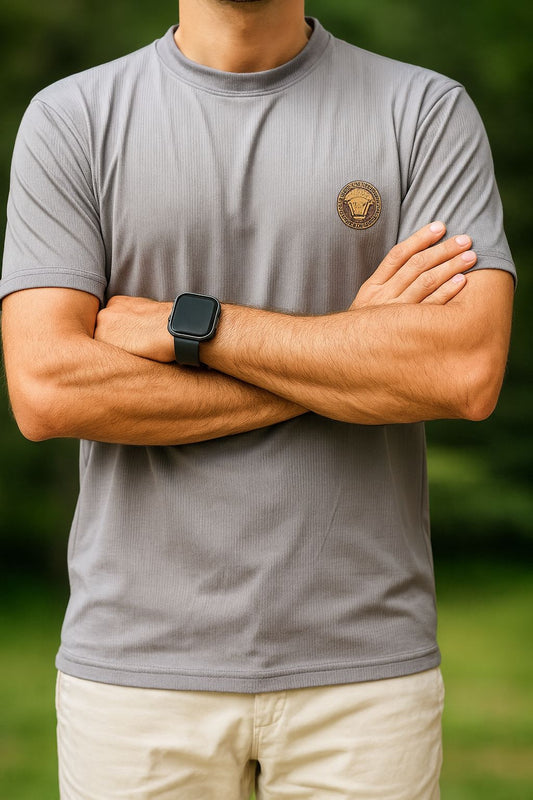 Versace Luxury Silk Tee (Gray)
