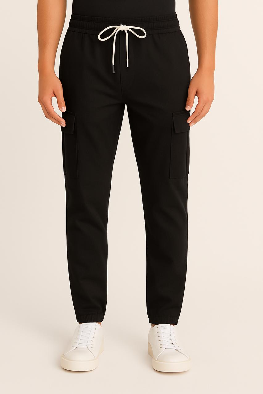 6 Pocket Cargo Pants (Black)
