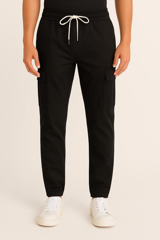 6 Pocket Cargo Pants (Black)